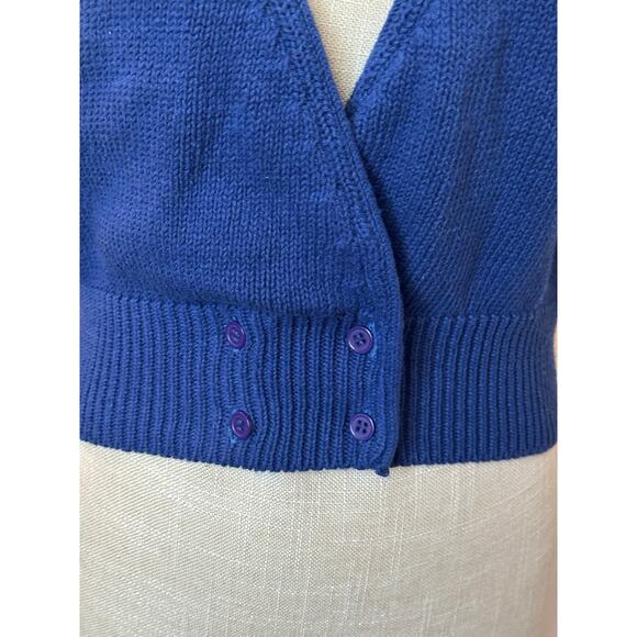 Vintage Blue Sweater Vest Size Medium - Picture 5 of 6